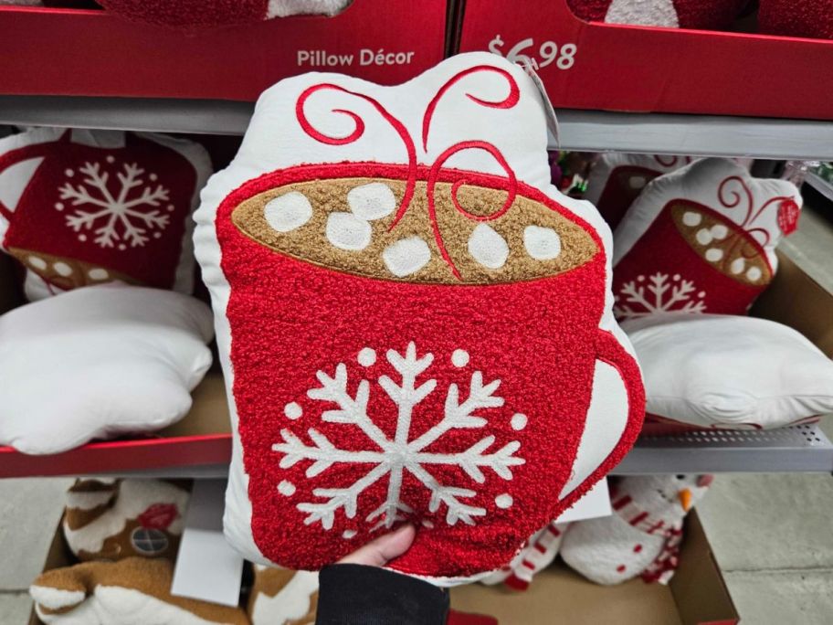 Hot Cocoa Decorative Christmas Pillow