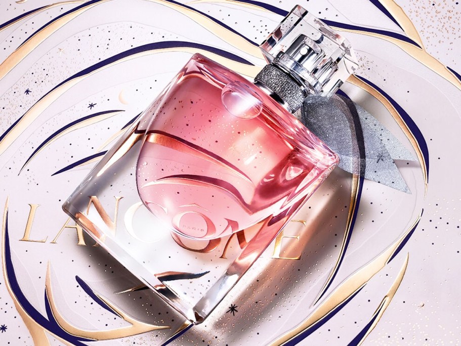 pink bottle of Lancome La Vie Est Belle Eau De Parfum