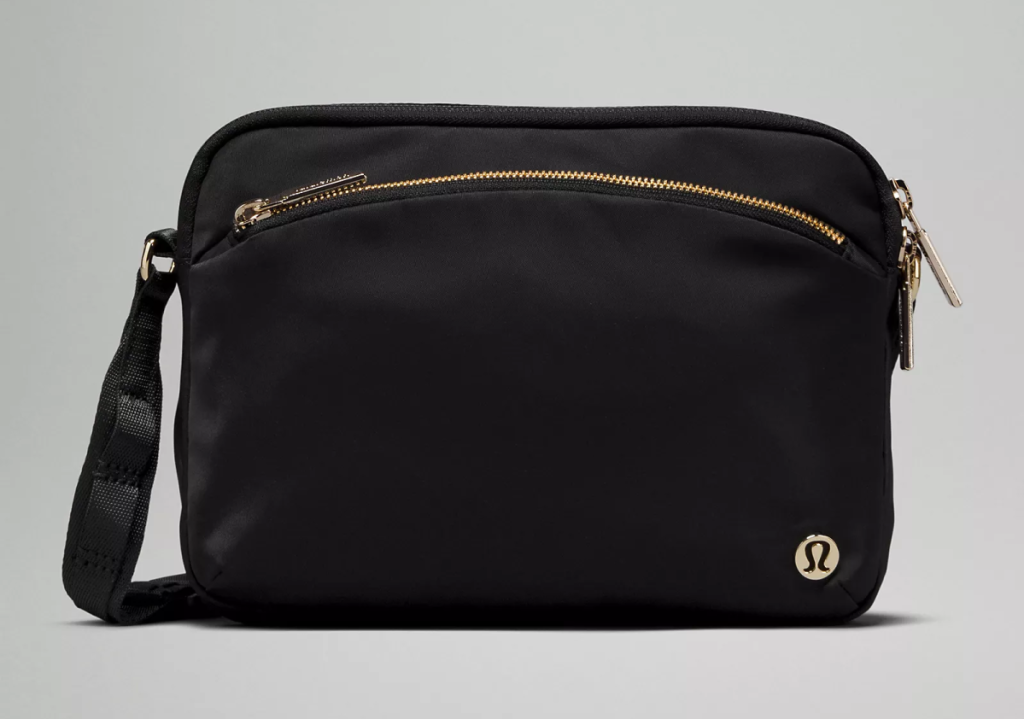 A black Lululemon City Adventures Crossbody Bag