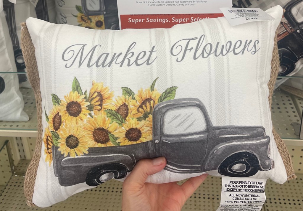 Market Flowers Pillow at Hobby Lobby