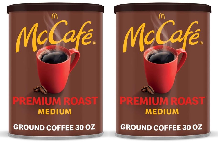 McCafe Premium Roast Medium Coffee 30 oz containers