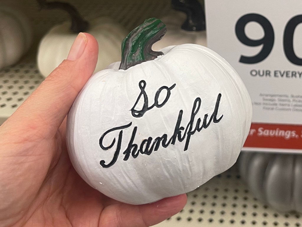 So Thankful Pumpkin at Hobby Lobby