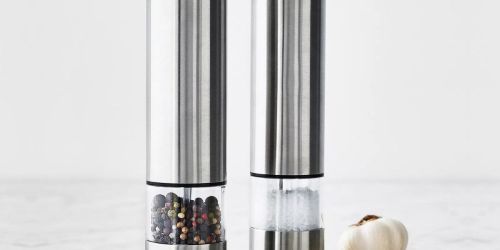 Sur La Table Electric Salt & Pepper Mill Set ONLY $19.96 (Reg. $80) – HOT Early Black Friday Deal!