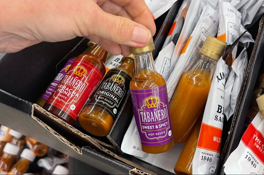 A bottle of Tabernero Hot Sauce at Walmart