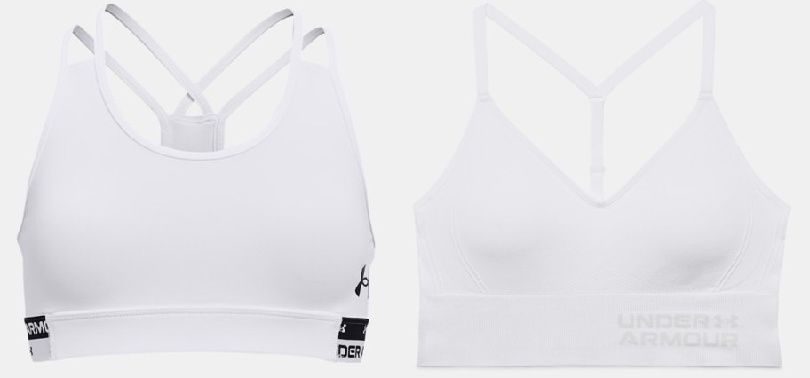 two white sports bras