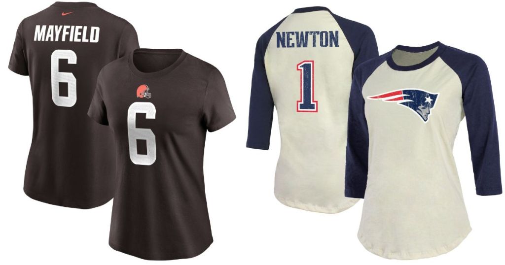 2 Women's NFL Shirts