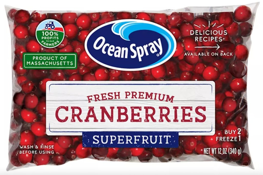 bag of cranberries