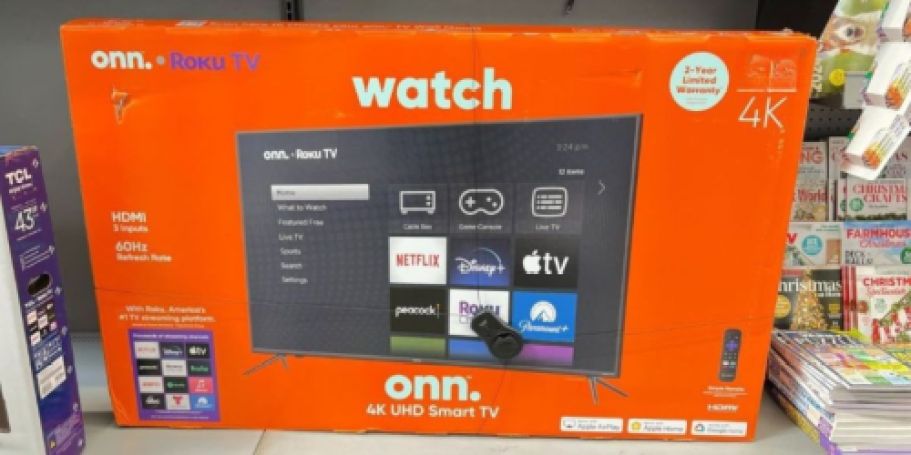 onn. 50″ Roku Smart TV Just $178 Shipped on Walmart.com (Reg. $329)