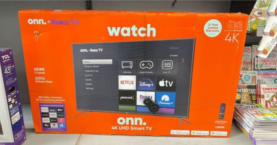 An onn Roku TV in store