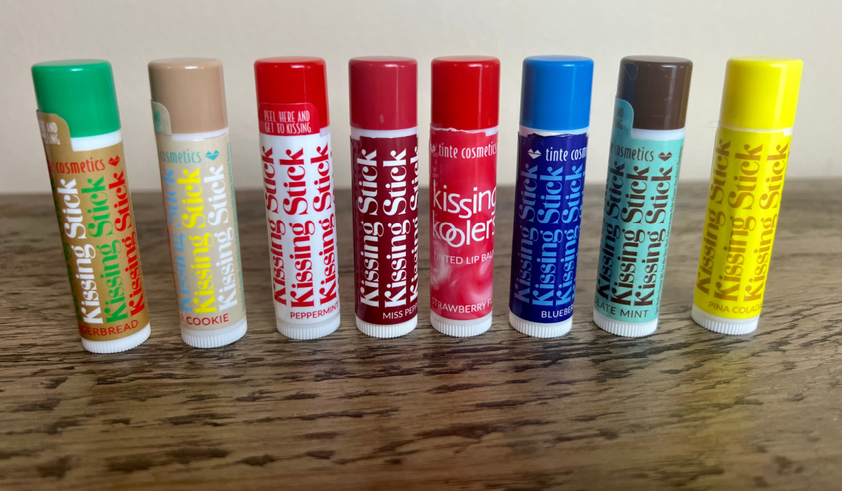 many tinte chapsticks in a row