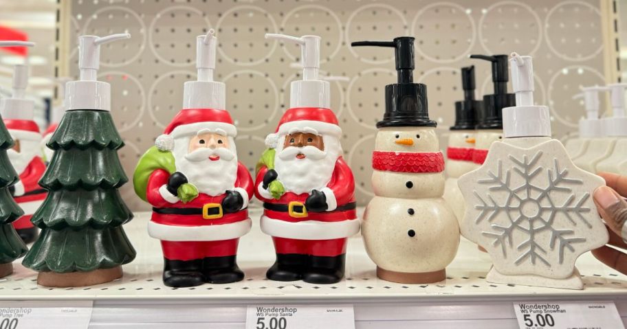 wondershop soap dispensers on shelf in store