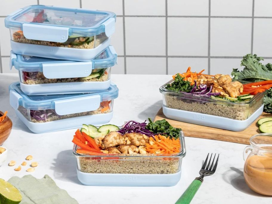 Ello Duraglass Meal Prep Set