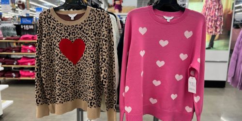 Women’s Valentine’s Day Sweaters Only $16.98 on Walmart.com + More