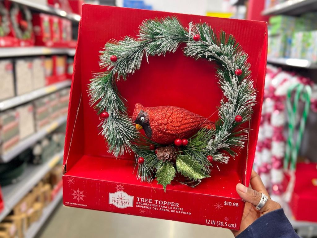 Holiday Time Tree Topper Wreath