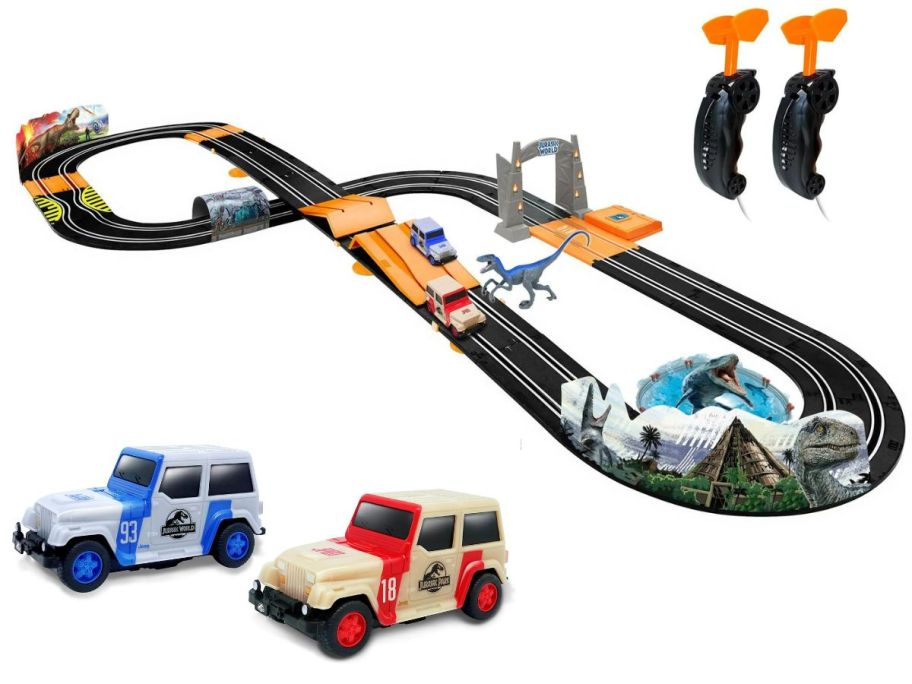 Jurassic World Ultimate Wild Race Set w 2 cars