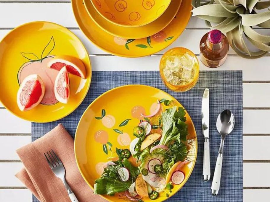 Melamine tableware from Sam's Club