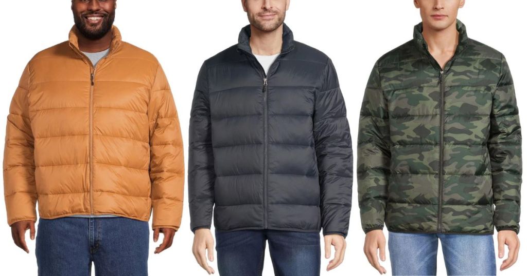 Swiss Tech Men's and Big Men's Packable Puffer Jacket