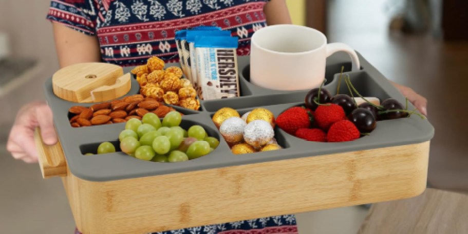 This Genius Couch Caddy Is Just $17 Shipped on Amazon & Perfect for Movie Night