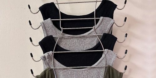 How Cool are These Tank Top, Scarf, Bra Hangers?! Score a 3-Pack for Just $10.87 on Amazon!