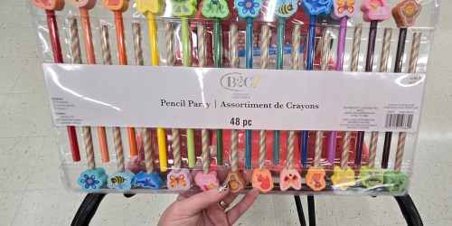 Creatology Pencil Party 48-Pack Only $3.99 on Michaels.com | Non-Candy Easter Basket Filler