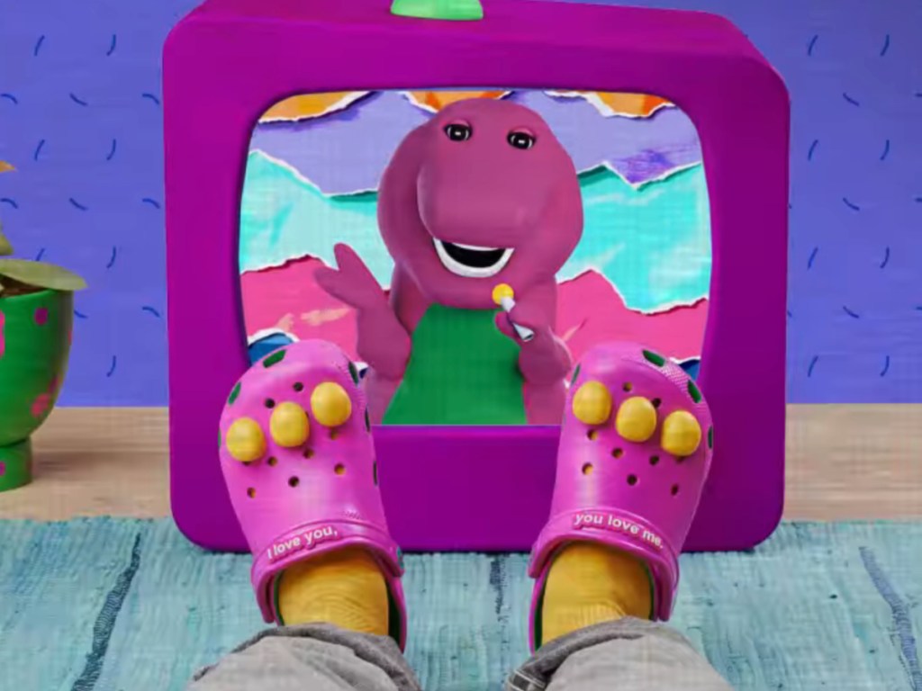 Barney Crocs