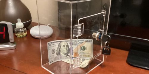 Clear Piggy Bank Just $8.80 on Amazon | Lockable & Shatter-Resistant!