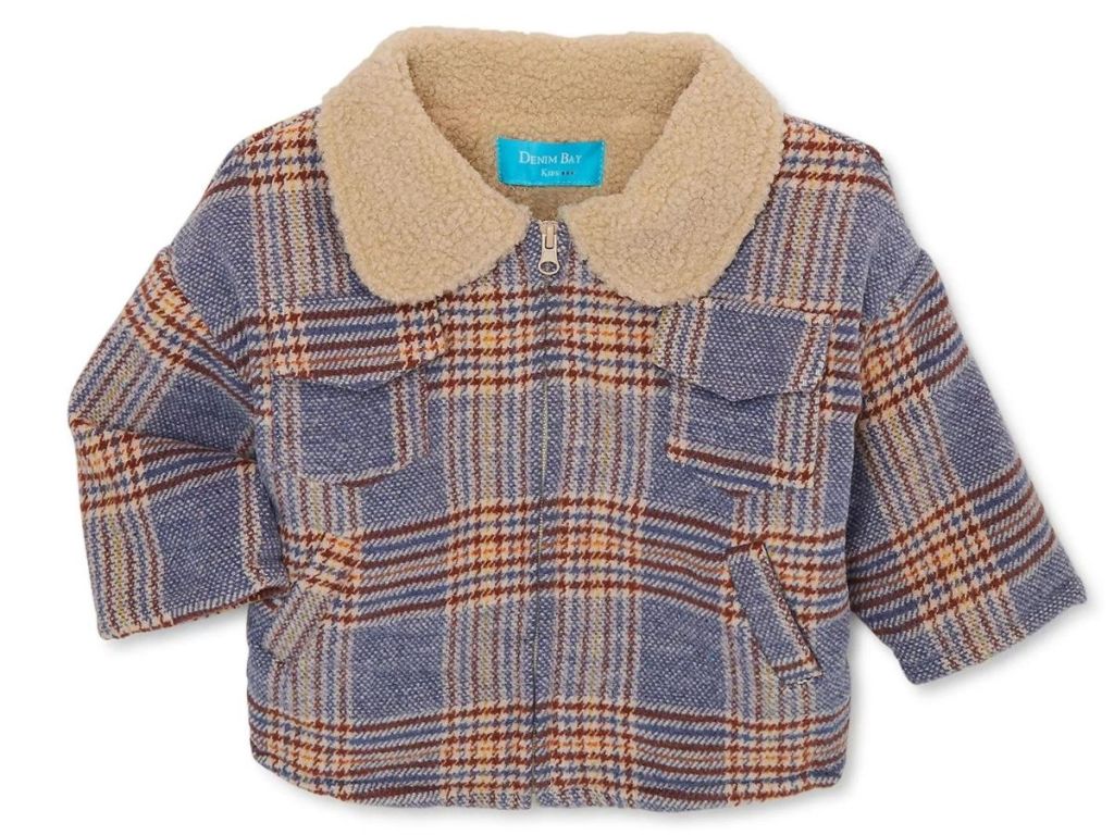 Denim Bay Toddler Girls Flannel Jacket 