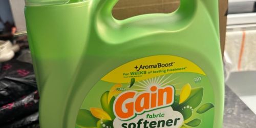 HUGE Gain Fabric Softener 140oz Jug Only $9 Shipped for Amazon Prime Members