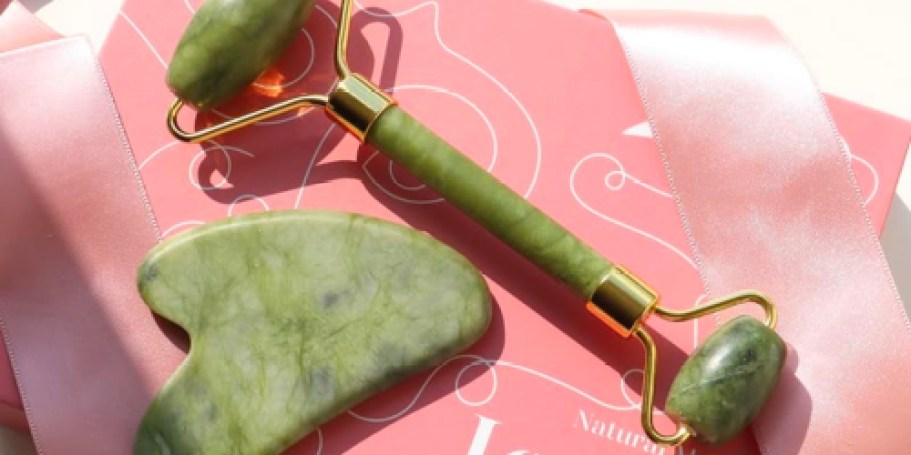 Gua Sha & Jade Roller Set Only $5.99 Shipped for Amazon Prime Members (Reg. $16)
