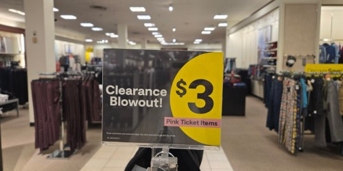 JCPenney $3 Clearance Blowout Event Live Now (In-Store Only)