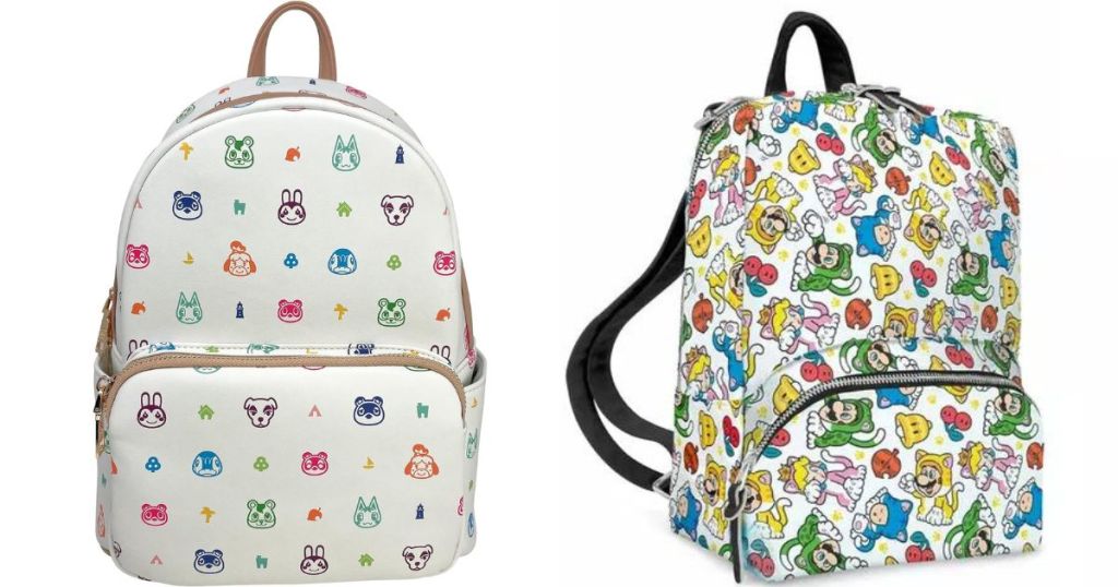 2 Nintendo themed mini backpacks