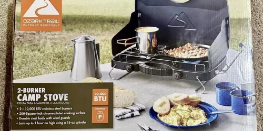 Ozark Trail 2-Burner Camp Stove Only $15.48 on Walmart.com (Reg. $40)