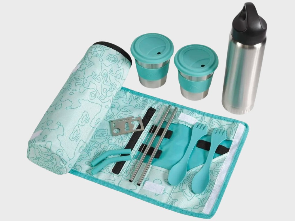 Ozark Trail 10-piece Reusable Cutlery & Drinkware Combo Set