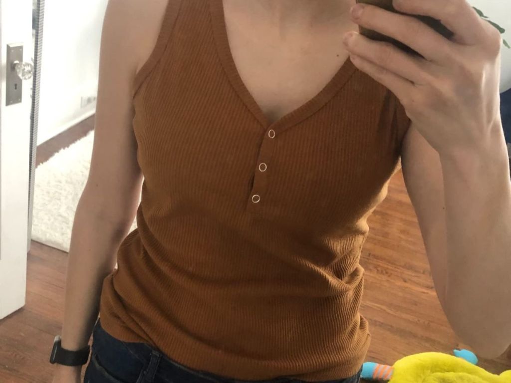 Tecrew Womens V Neck Tank