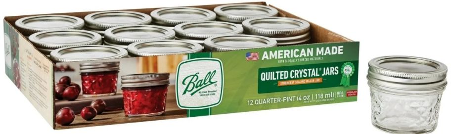 a 12 pack of 4oz mason jars