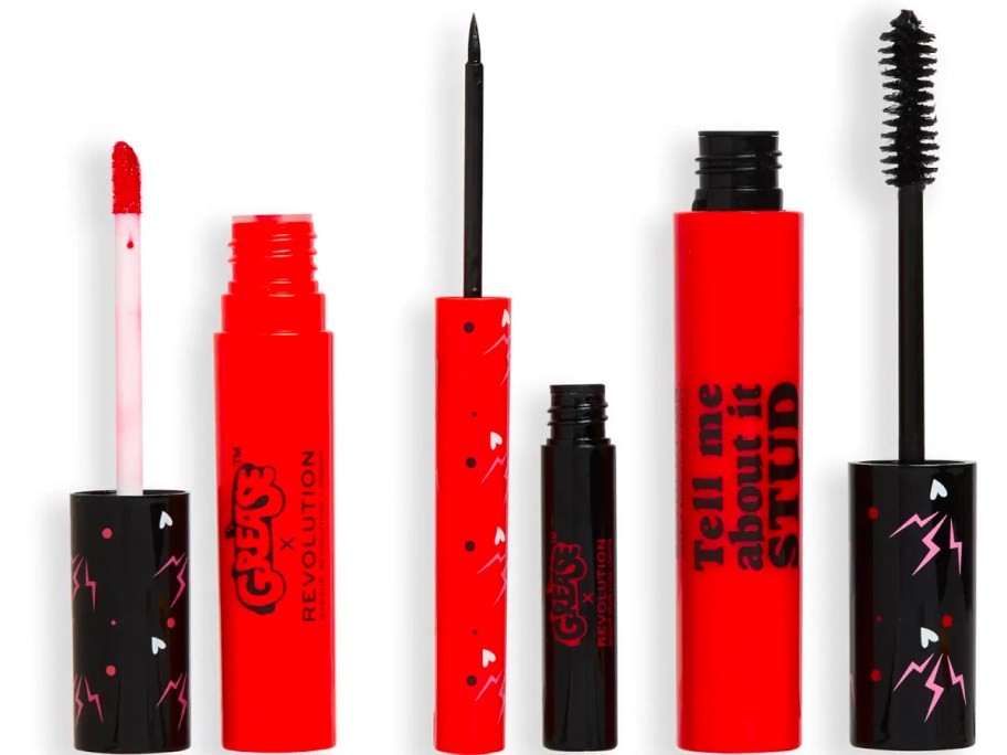 grease lip gloss, liner and mascara