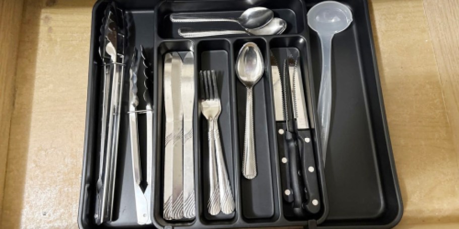 Silverware Drawer Organizer Only $5.99 Shipped for Prime Members (Reg. $13)