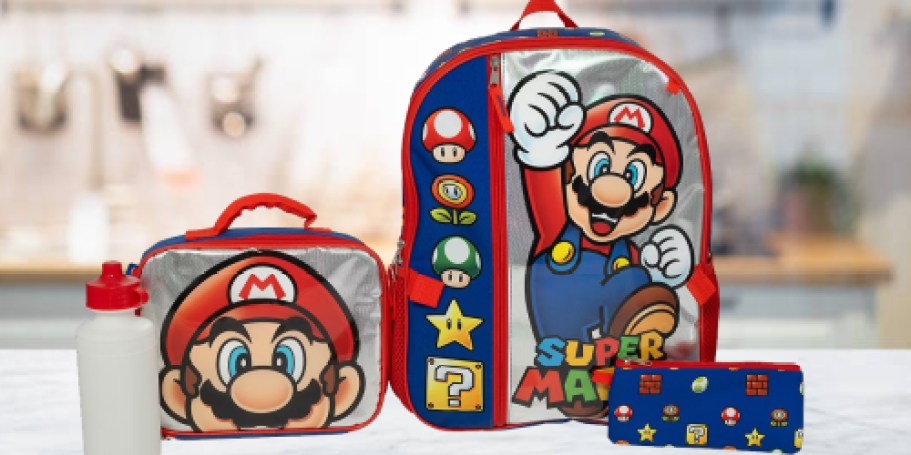 JCPenney 5-Piece Character Backpack Sets w/ Lunch Bag & Water Bottle Just $19.99 (Reg. $40)