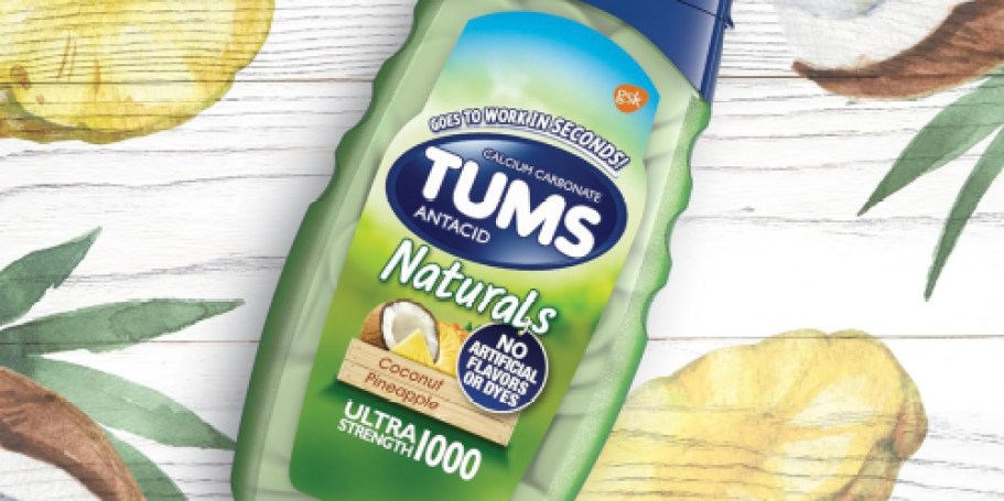 TUMS Naturals Antacid Tablets 56-Count Bottle ONLY $3 Shipped on Amazon