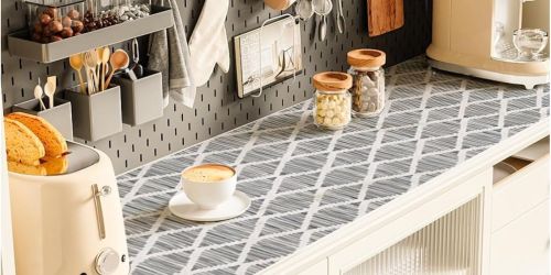 Non-Adhesive Drawer Liner Rolls Only $3.88 Shipped for Amazon Prime Members | Easy Cabinet Upgrade!