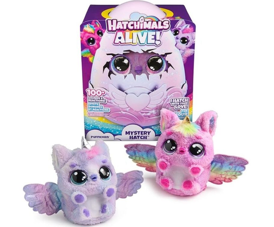 Stock images of a Hatchimals Alive Pufficorn playset
