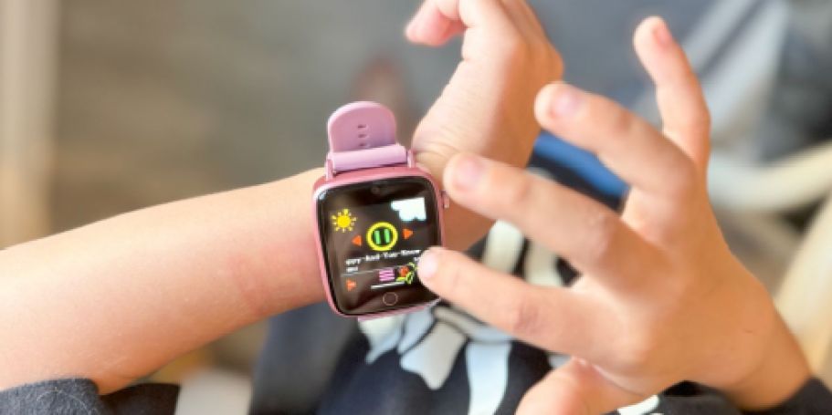 Kids Smartwatch Just $11.19 on Amazon | Habit Tracker, Camera, Over 25 Games & More