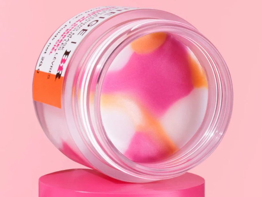 A jar of Baskin Robbins Rainbow Sherbert Lip Mask