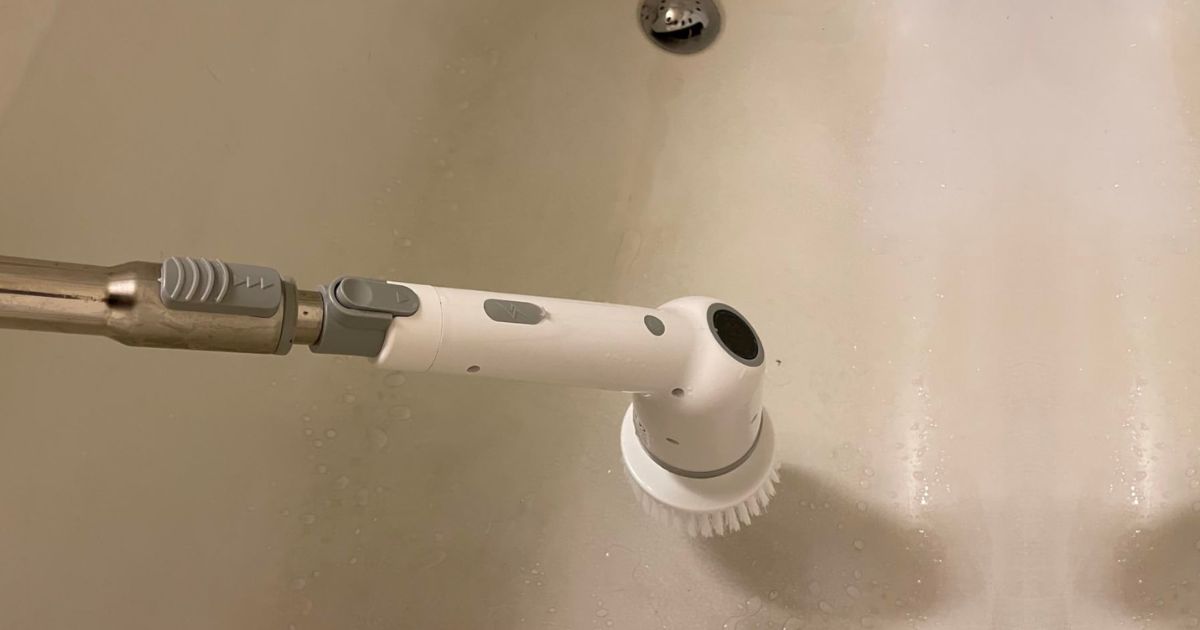 Electric Spin Scrubber + 8 Cleaning Attachments ONLY $29.59 Shipped for Amazon Prime Members