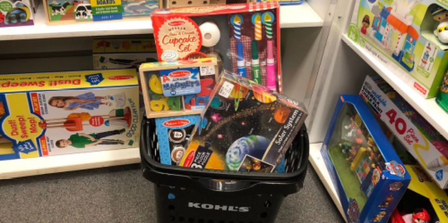 $10 Off $50 Kohl’s Toy Coupon | Save BIG on Melissa & Doug, Fisher-Price, Squishmallows & More