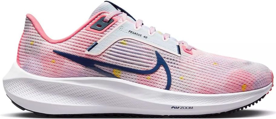 a pink and navy womens running shoe