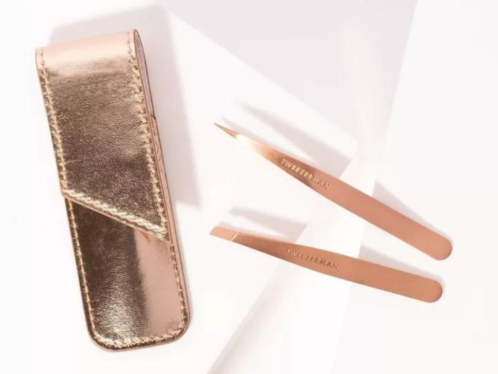 Tweezerman Rose Gold 3-piece Tweezer Set