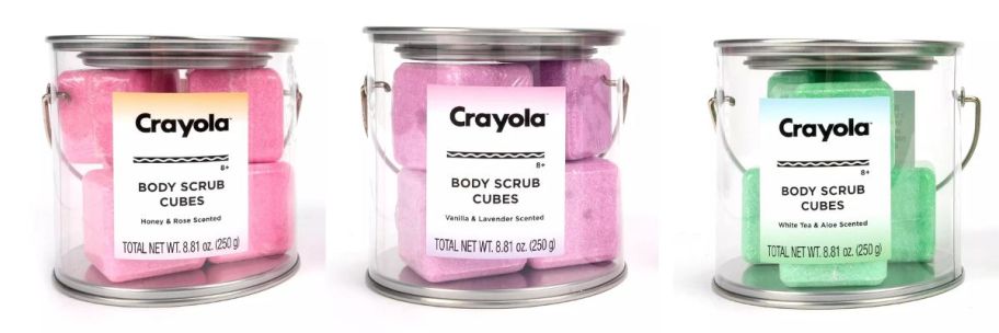 crayola scrub cube stock images