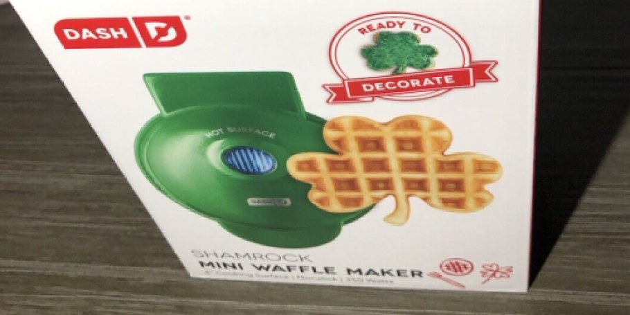 Dash Shamrock Mini Waffle Maker ONLY $7 on Kohls.com (Regularly $15)