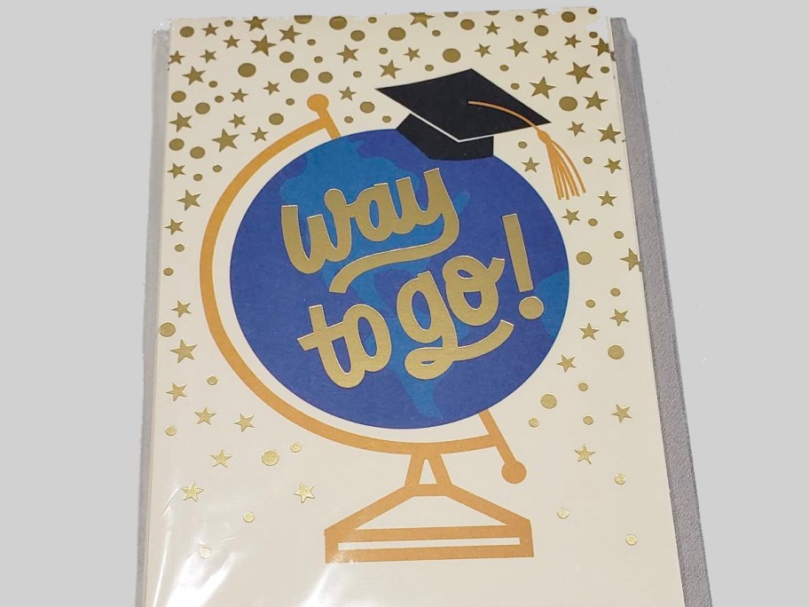 way to go graduation 10 count pack of cards on table